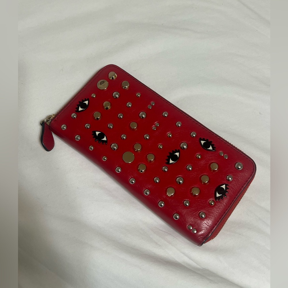 Rebecca Minkoff Red Eye Studded Wallet